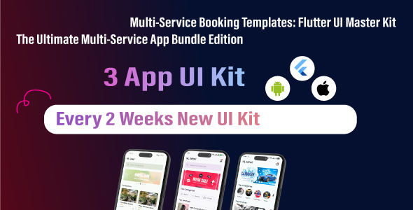 Multi-Service Booking Flutter UI Kit with Dio & Localization